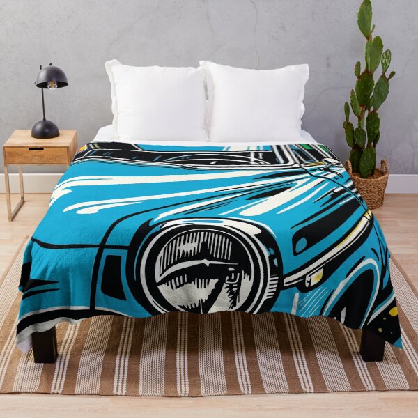 Item preview, Blue Classic Roadster Pop Art Illustration designed and sold by RamyGallery.