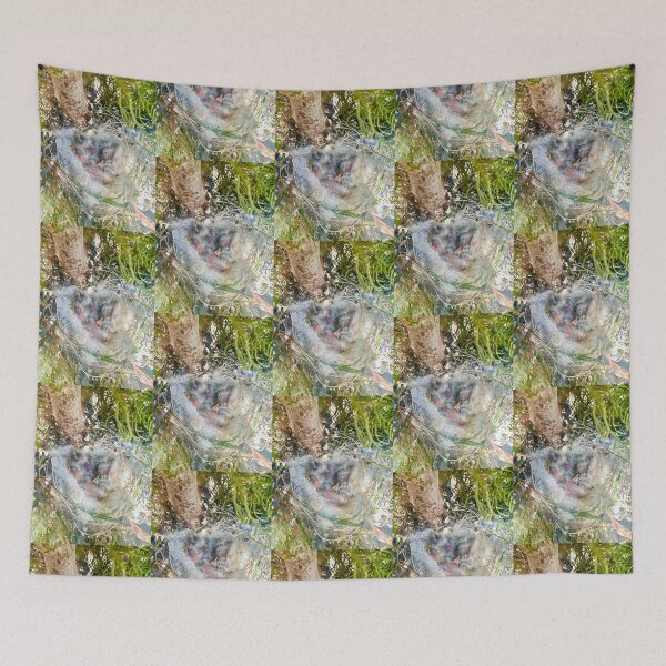 Item preview, Baby Birds In A Nest House Finch Stickers Prints Posters Wall Art Magnet Home Coffee Cup Decoration TShirt Stationary Notebook Magnet Hat Kitchen Work School Office Redbubble Shop designed and sold by Saritas Boutique Shop.