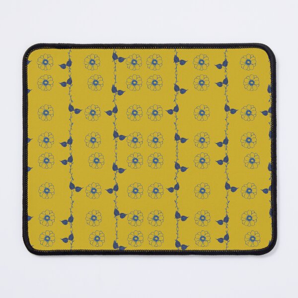 Item preview, Blue Vines and Flowers designed and sold by RetroPalmTree.