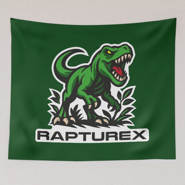 Item preview, Rapturex – Fierce Futuristic Gaming Mascot Design designed and sold by MerlinWear.