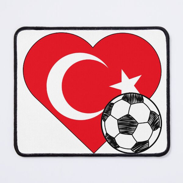 Artikelvorschau, Türkei Fußballherz-Design entworfen und verkauft von FinalScoreClub.