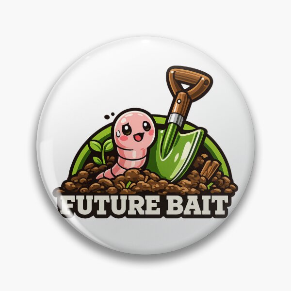 Item preview, Future Bait Worm Funny Fishing Gardening Humor designed and sold by chattsuede.