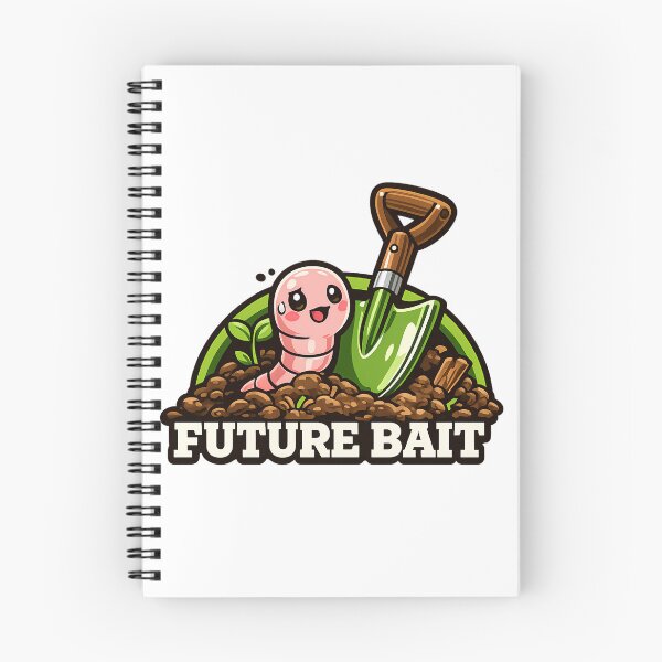 Item preview, Future Bait Worm Funny Fishing Gardening Humor designed and sold by chattsuede.