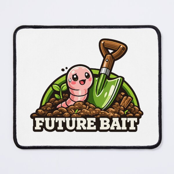 Item preview, Future Bait Worm Funny Fishing Gardening Humor designed and sold by chattsuede.