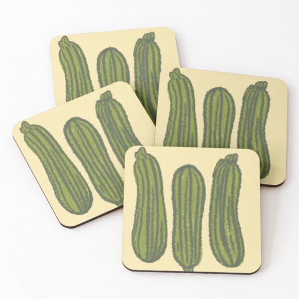 Item preview, oil pastel zuchcini designed and sold by KitschByKate.