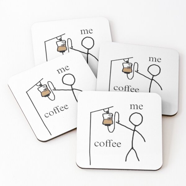 Artikelvorschau, Me = Coffee IV – Funny Coffee Lover Design entworfen und verkauft von MeowLoka ⭐⭐⭐⭐.