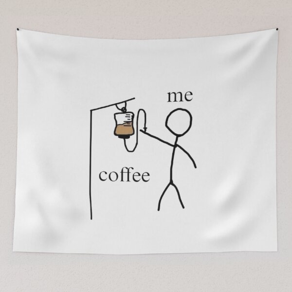 Artikelvorschau, Me = Coffee IV – Funny Coffee Lover Design entworfen und verkauft von MeowLoka ⭐⭐⭐⭐.