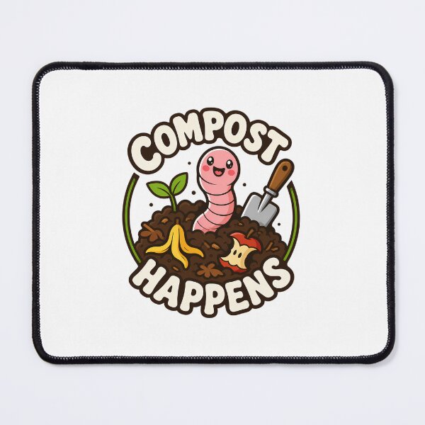 Item preview, Compost Happens Worm Funny Vermicomposting Humor designed and sold by chattsuede.