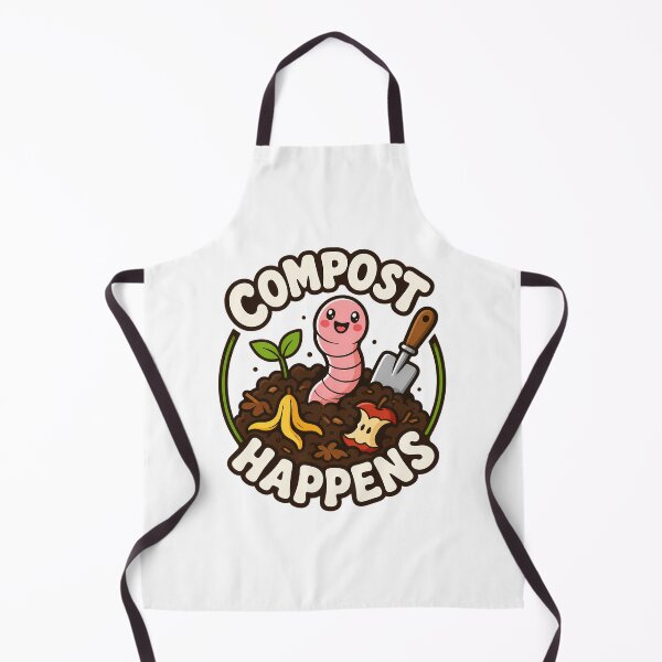 Item preview, Compost Happens Worm Funny Vermicomposting Humor designed and sold by chattsuede.
