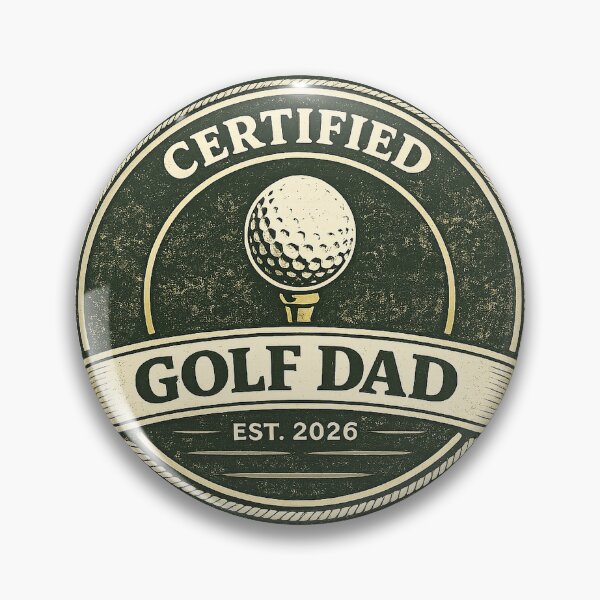 Item preview, Certified Golf Dad Vintage Golf Badge designed and sold by EastEndTownie.