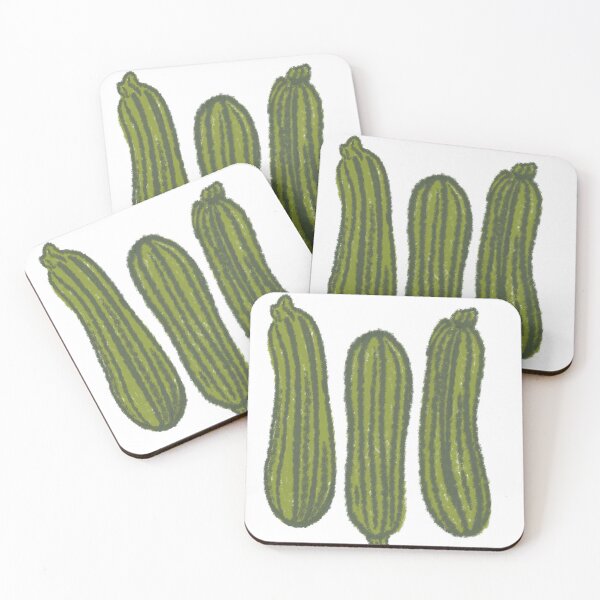 Item preview, zucchini sticker pack designed and sold by KitschByKate.