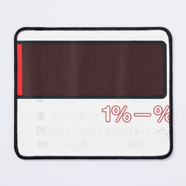 Item preview, Social Battery 1 Percent Funny Introvert Low Energy Humor T-Shirt designed and sold by SubStudio97.