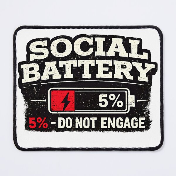 Item preview, Social Battery 5% Funny Introvert Humor Do Not Engage Premium Tri-Blend T-Shirt designed and sold by SubStudio97.