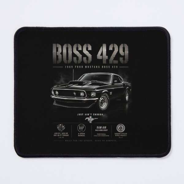 Item preview, 1969 Ford Mustang Boss 429 NASCAR Homologation Classic Muscle Car Art designed and sold by TheArtOfCar.