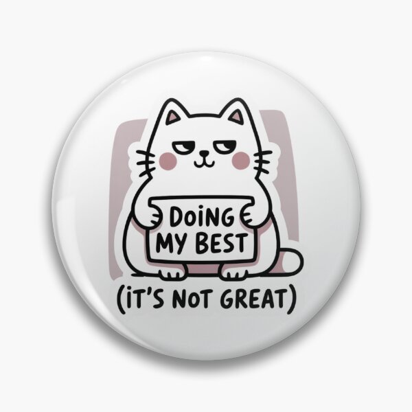 Item preview, It's Not Great Cat Sticker | Sad Cute Cozy Aesthetic Deadpan Cat Relatable Sticker Therapy Humor designed and sold by CrystalCove11.