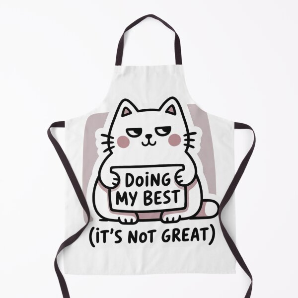 Item preview, It's Not Great Cat Sticker | Sad Cute Cozy Aesthetic Deadpan Cat Relatable Sticker Therapy Humor designed and sold by CrystalCove11.
