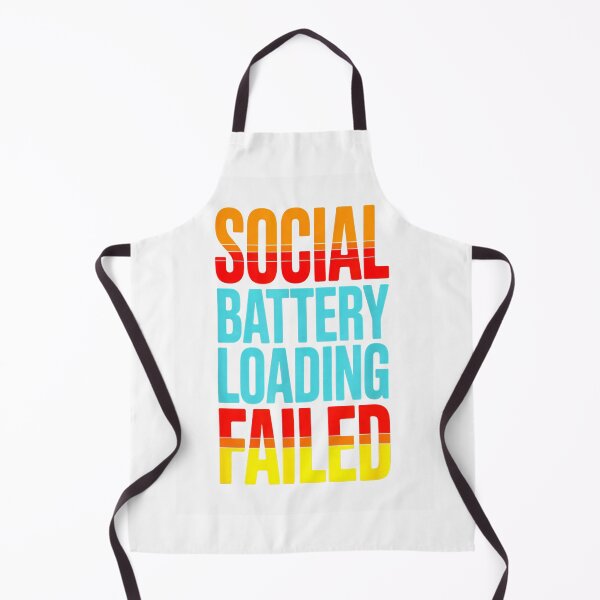 Item preview, Social Battery Loading Failed Funny Introvert Quote T-Shirt designed and sold by SubStudio97.