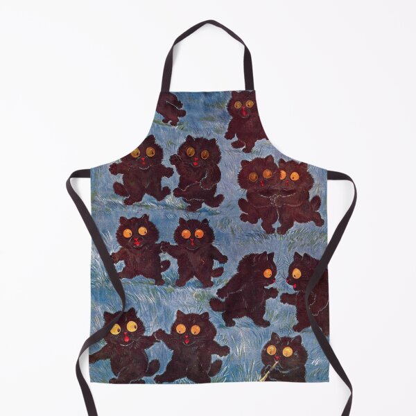 Item preview, Black Cats Dancing in the Moonlight - Louis Wain designed and sold by forgottenbeauty.