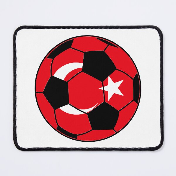 Artikelvorschau, Fußball mit türkischer Flagge entworfen und verkauft von FinalScoreClub.