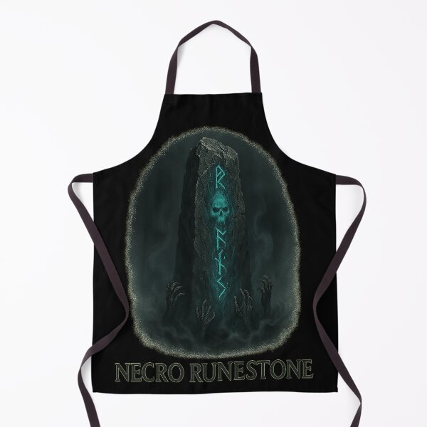 Item preview, Necro Runestone Glowing Teal Skull Runes Hands designed and sold by Mythborn Saga.