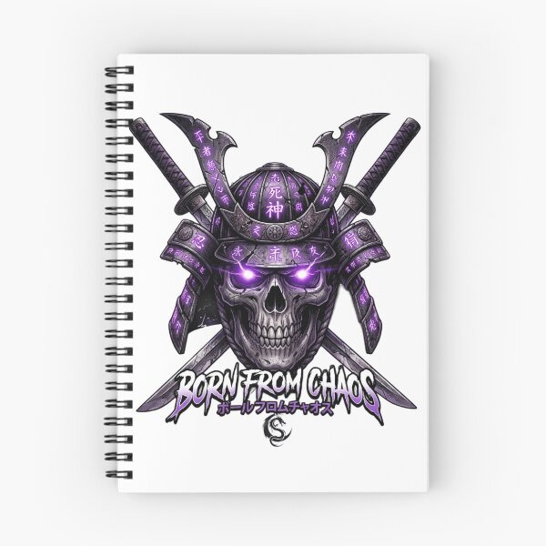 Item preview, Cyberpunk Samurai Skull - Born From Chaos - Techwear Aesthetic designed and sold by AD-NOVA!!!.