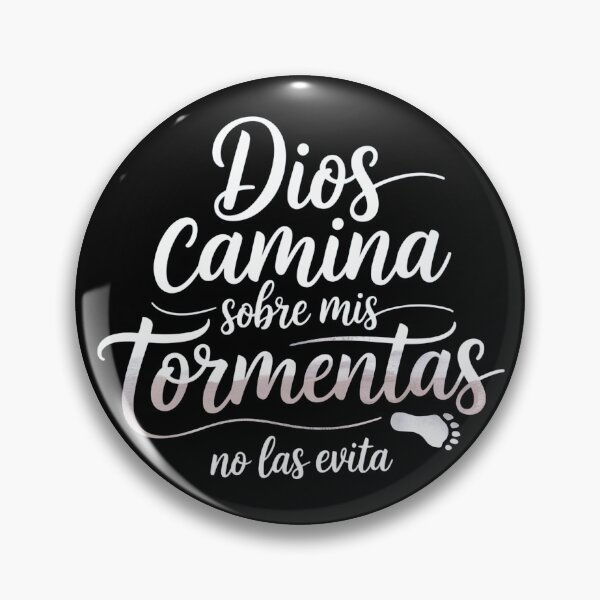 Item preview, God Walks on My Storms, He Doesn't Avoid Them - Spanish Christian T-Shirt | Faith Storm Gift designed and sold by EvolusionPro.