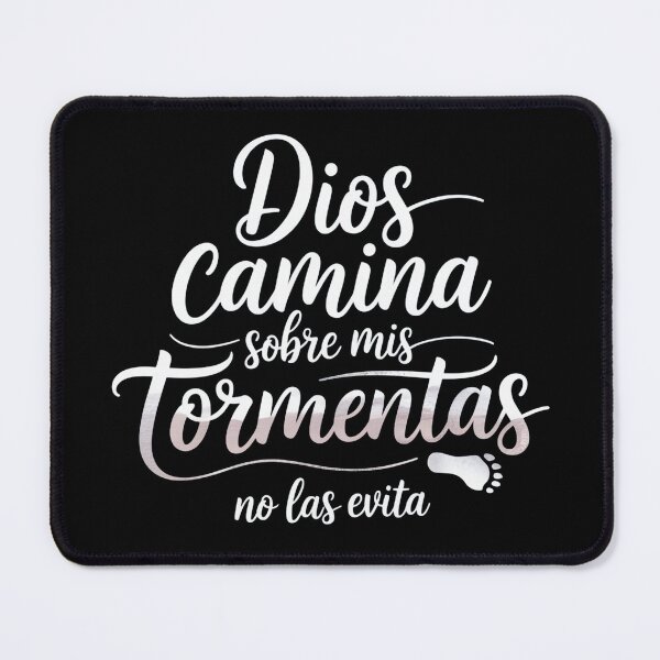 Item preview, God Walks on My Storms, He Doesn't Avoid Them - Spanish Christian T-Shirt | Faith Storm Gift designed and sold by EvolusionPro.