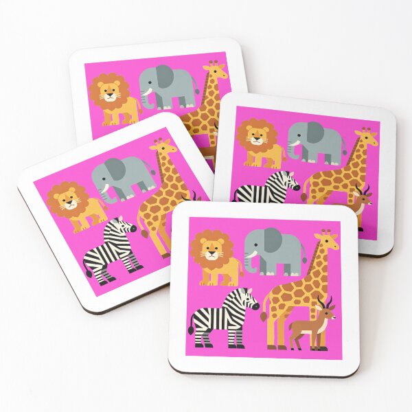 Item preview, Safari Animals in Pink designed and sold by Andrea Kreates.