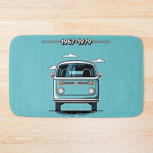 Item preview, Retro Teal Classic Van Front View Art designed and sold by RamyGallery.
