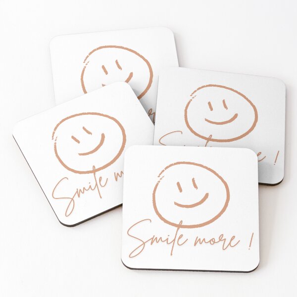 Item preview, Boho Hand-Drawn Smiley Face - "Smile More!" Cute Minimalist Aesthetic designed and sold by AlanStorm.