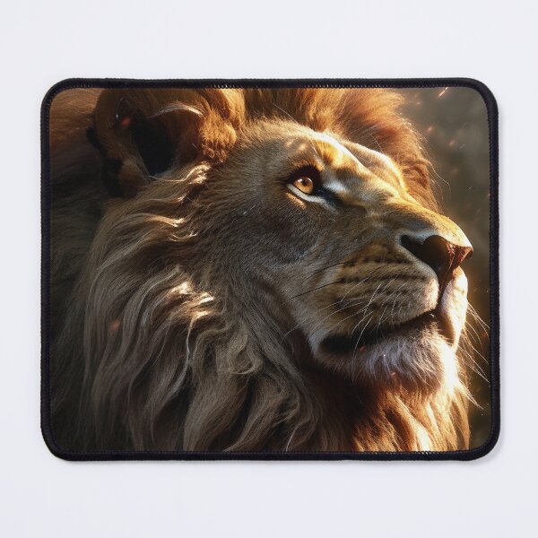 Item preview, Majestic Lion's Face Basking In Sunlight Digital Art designed and sold by DEC02.