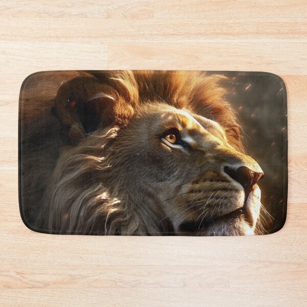 Item preview, Majestic Lion's Face Basking In Sunlight Digital Art designed and sold by DEC02.