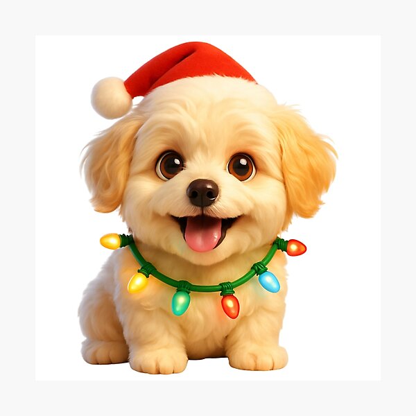 Item preview, Christmas Maltipoo Dog designed and sold by Sillytoe.