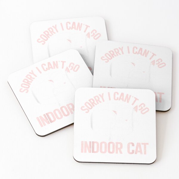 Item preview, Sorry I Can't Go I'm an Indoor Cat Lazy Humor Introvert Cat T-Shirt designed and sold by RKdrawings.