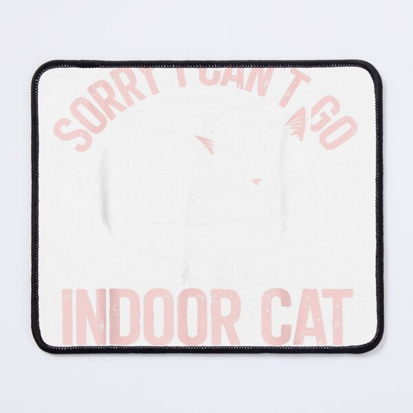 Item preview, Sorry I Can't Go I'm an Indoor Cat Lazy Humor Introvert Cat T-Shirt designed and sold by RKdrawings.