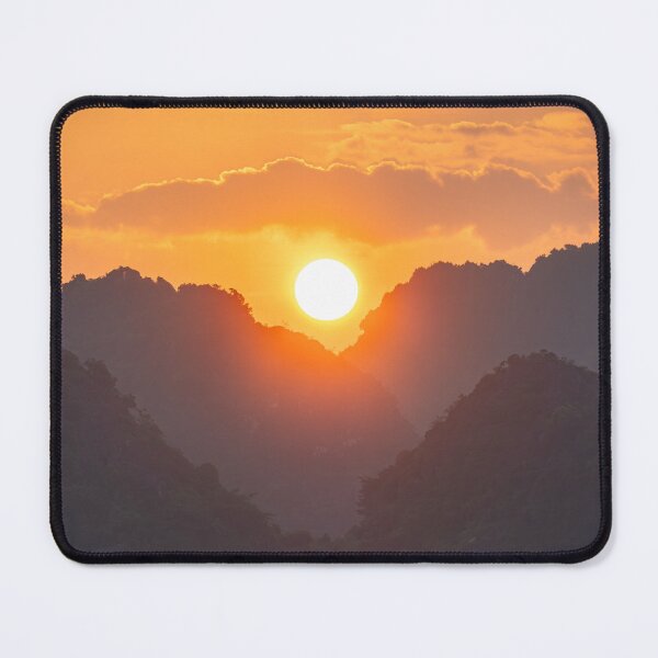 Item preview, Sunset over Trang An Karst Peaks - Golden Hour Ninh Binh | Majestic Vietnam Landscape Art designed and sold by Ross.A.Campbell.
