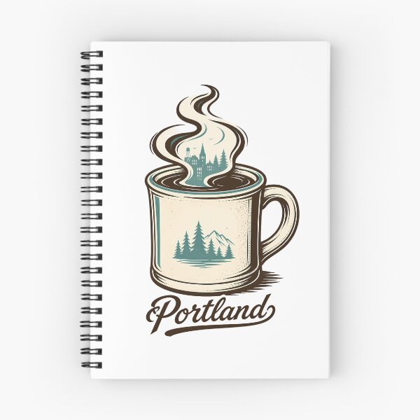 Item preview, Retro Portland Souvenir Mountain Forest Cityscape designed and sold by chattsuede.