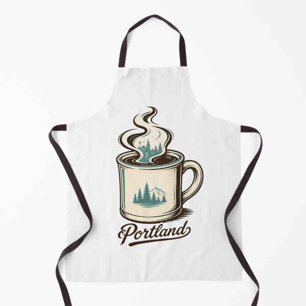 Item preview, Retro Portland Souvenir Mountain Forest Cityscape designed and sold by chattsuede.