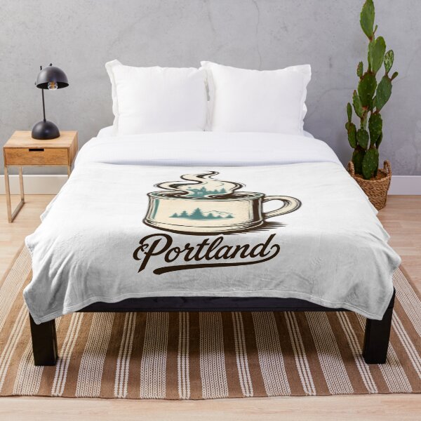 Item preview, Retro Portland Souvenir Mountain Forest Cityscape designed and sold by chattsuede.