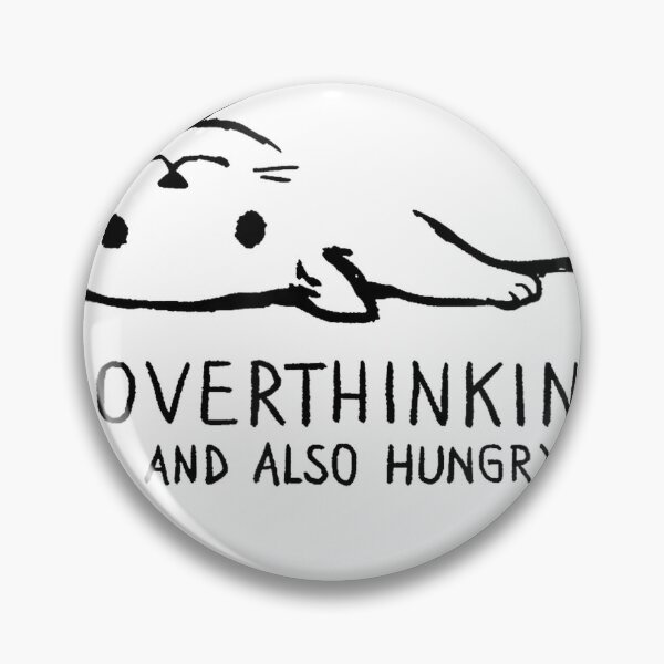 Item preview, Vintage Funny Overthinking Hungry Cute Lazy Cat Meme T-Shirt designed and sold by SubStudio97.