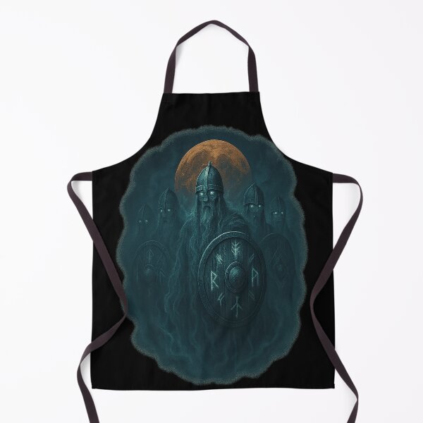 Item preview, Draugr Army Viking Shieldwall Runic Shield Harvest Moon designed and sold by Mythborn Saga.