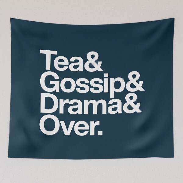 Item preview, Spill the Tea Gossip Minimal Quote designed and sold by NosandEdgy.