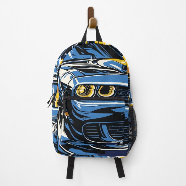 Item preview, Blue Classic Muscle Car Front Close Up Art designed and sold by RamyGallery.