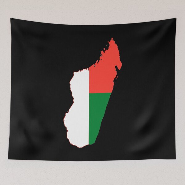 Item preview, Flag Map of Madagascar designed and sold by DreamBrushy.