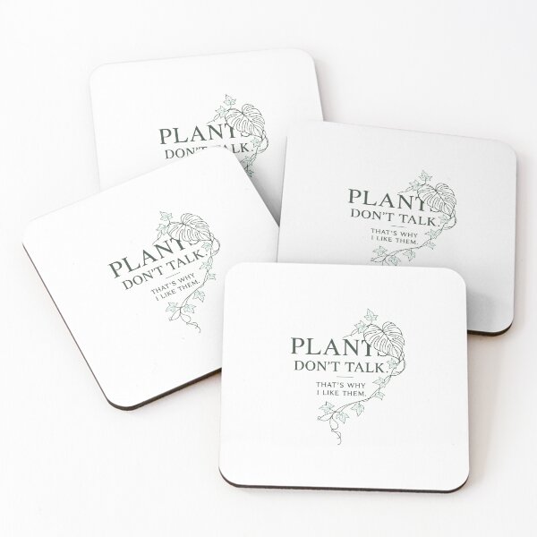 Item preview, Introvert Plants Dont Talk: Minimalist Monstera Leaf designed and sold by chattsuede.