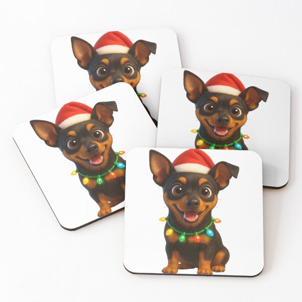 Item preview, Christmas Miniature Pinscher Dog designed and sold by Sillytoe.
