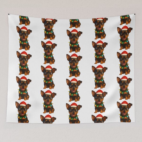 Item preview, Christmas Miniature Pinscher Dog designed and sold by Sillytoe.