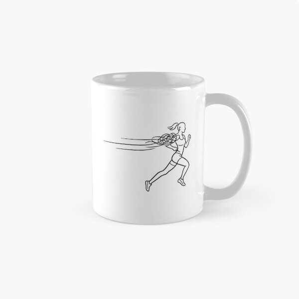 Item preview, Mental Clarity Running Minimalist Line Art Woman designed and sold by chattsuede.