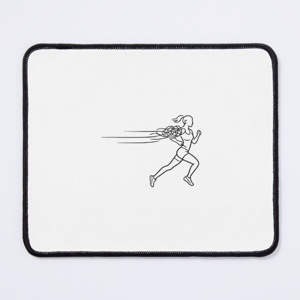 Item preview, Mental Clarity Running Minimalist Line Art Woman designed and sold by chattsuede.