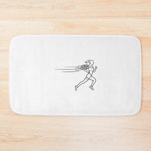 Item preview, Mental Clarity Running Minimalist Line Art Woman designed and sold by chattsuede.